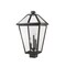 Z-Lite Talbot 3 Light Outdoor Post Mount Fixture, Black & Clear Beveled 579PHXLS-BK - alternate 3